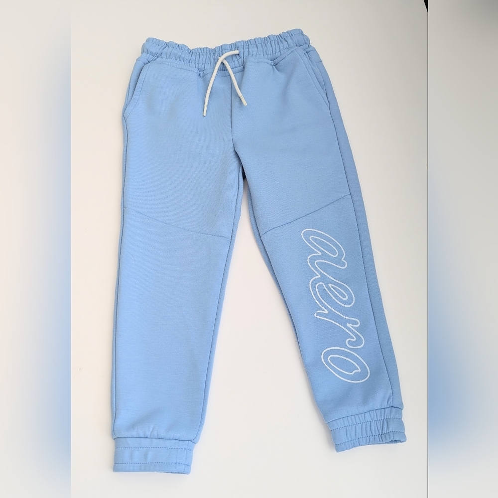 Aeropostale Kids (Size 6/XS) Light/Pastel Blue Elastic Waist Sweatpants/Joggers
